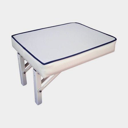 Fällbart sits båt Springfield, 43 x 34 cm, vit