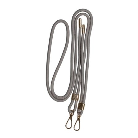 Mobilhalsband Universal dubbelfäste - Grå
