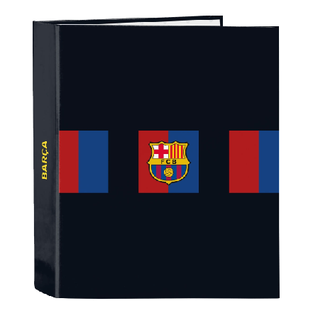 Renkaallinen kansio F,C, Barcelona Punaruskea Tummansininen A4 (27 x 33 x 6 cm)