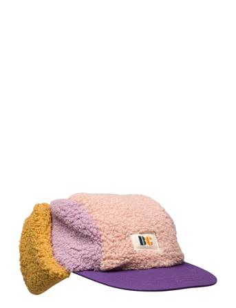 Color Block Pink Sheepskin Chapka Accessories Headwear Hats Winter Hats Multi/mønstret Bobo Choses*Betinget Tilbud