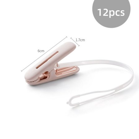 12 st Klädnypor Klämma ROSA MED REP MED REP