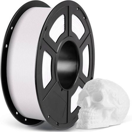 (Vit) PLA-filament för 3D-skrivare Vit, 1 kg 1,75 mm PLA-filament