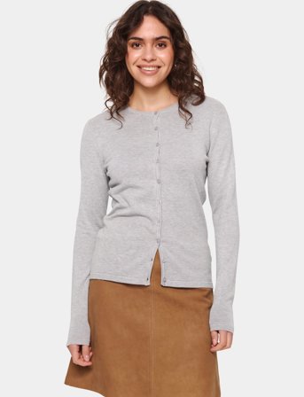 Saint Tropez A8661, Milasz R-Neck Cardigan - Grey - XL