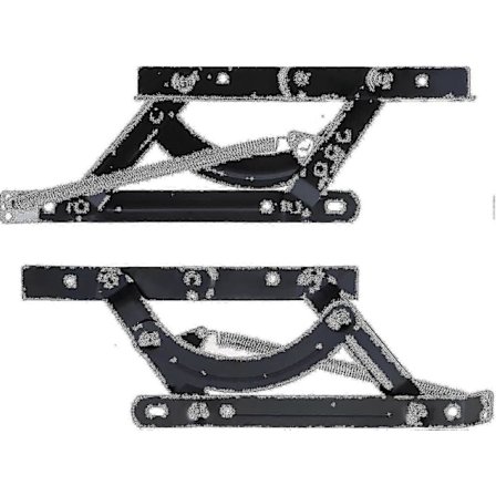 Sohvan vuodesohvat DIY Säädettävä jousimekanismi Futon-sarana Laitteisto Kolminkertainen napsautussarana Laitteisto vuodesohvan huonekaluihin_bd