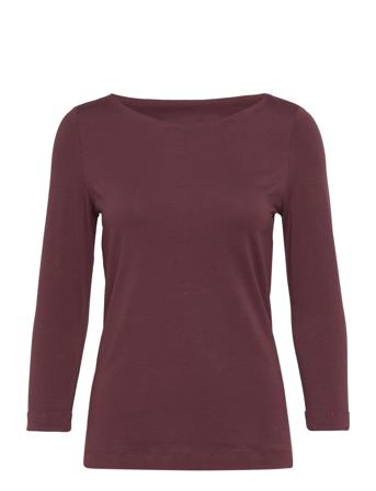 T-Shirts Langærmet T-shirt Burgundy Esprit Casual