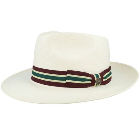Balmoral - Vit fedora Hatt - Toyo Bleached Fedora @ Hatstore