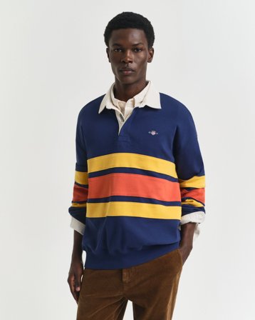 GANT Herren Heavy Rugger im Blockfarbendesign (XL) Blau