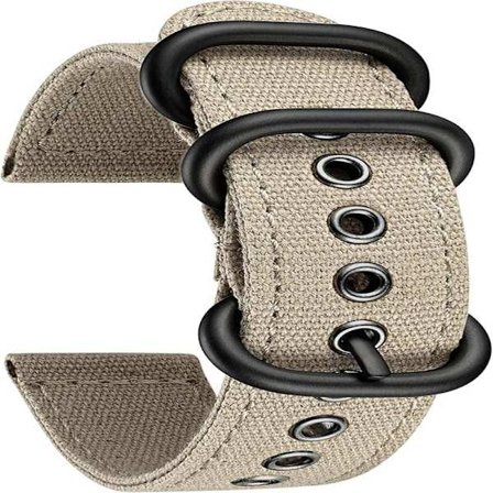 Canvas urrem til mænd kvinder 20 mm stof urrem til Sma