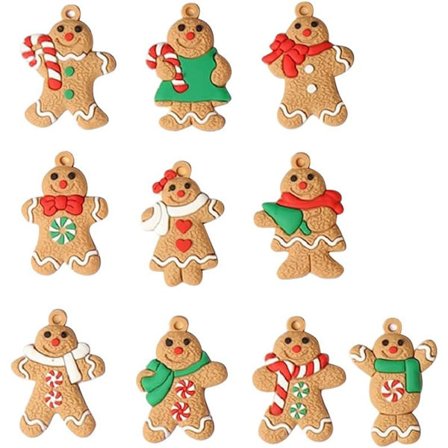 10 stk pepperkakeanheng til jul, pepperkake til jul