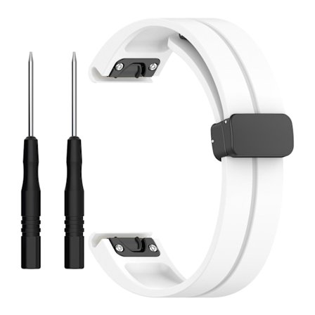 Svart spänne 20mm silikonklockarmband för Garmin Fenix 7s/7s Pro/instinct 2s/fenix 6s klockarmband