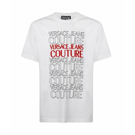 Versace Jeans Couture - T-shirts - Vit - Herr - Storlek: S, Herr, Storlek: S