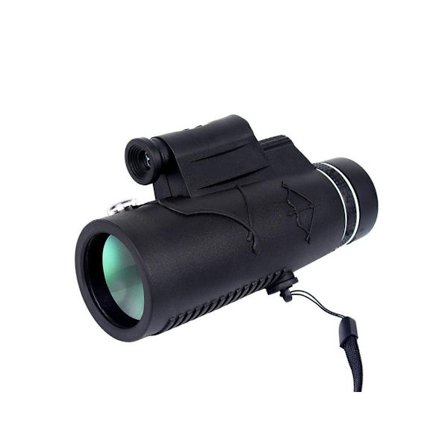 Multifunktionell Monokulär Teleskop 12X50 Bak-4 Prisma Hög Förstoring Justerbart Fokus med Ficklampa/Stativ för Camping Observation av YEMAESRE