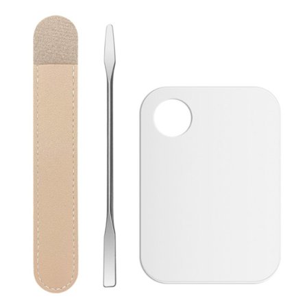 Makeup-palett, kosmetisk makeup-palett, makeup-blandningspaletter med spatel, genomskinlig akr