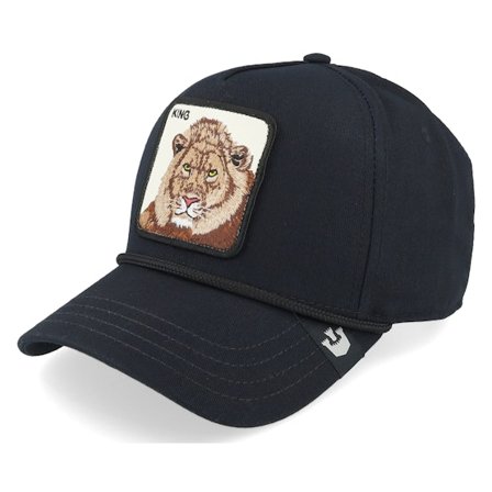 Goorin Bros. - Svart trucker Keps - King 100 Black Twill A-Frame Adjustable @ Hatstore