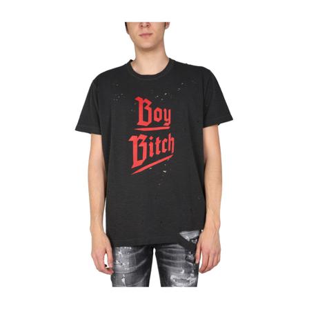 Dsquared2, T-Shirts Szary, Mężczyzna, Rozmiar: S