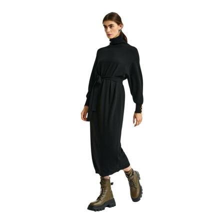 Essentiel Antwerp, Knitted Dresses Zwart, Dames, Maat:L,stof