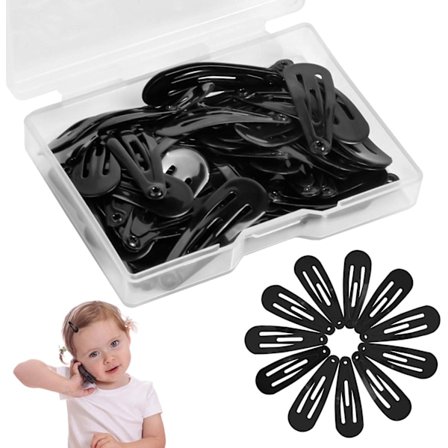 2 lådor (låda med 30) flickhårnålar, 3 cm barns metallhår