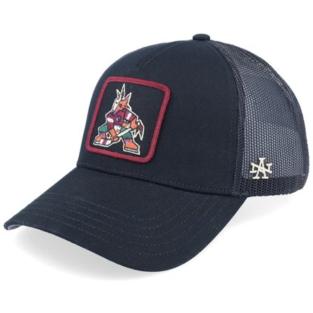 American Needle - Arizona Coyotes Valin Black Trucker Trucker Black Cap - @ Hatstore