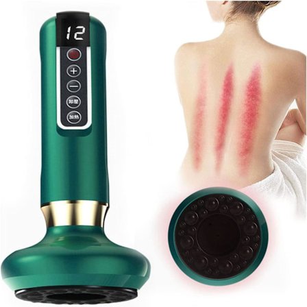 Elektrisk sugekopp massasje kopp skraping skjønnhetsapparat