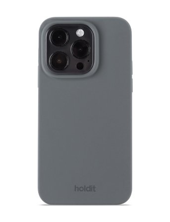 Holdit Silicone Case Space Gray - Grey - IPHONE 14PRO