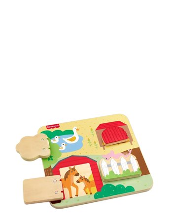 Fisher-Price | Wooden Farm Animals Board | ONE SIZE