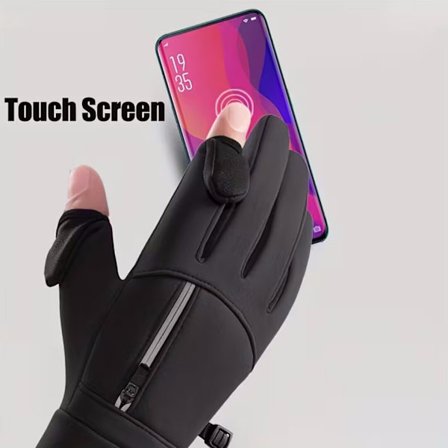 Vinterhandsker til mænd og kvinder - Vandtæt handske, termiske varme handsker til koldt vejr, sne sportshandske til arbejde, løb, cykling, kørsel