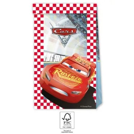 Disney Cars Papperspåse Arenarace 4 st FSC
