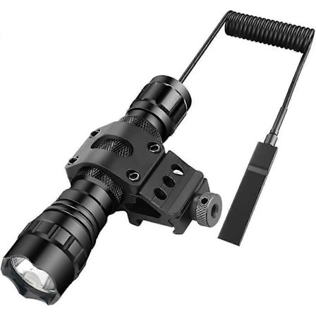 Taktisk LED Lommelygte, Vandafvisende, til Jagt & Camping