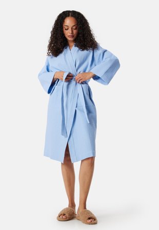 BUBBLEROOM - Cotton Waffle Robe - S/M