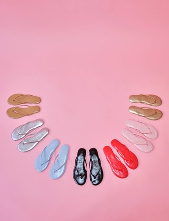 Bianco Biamexico Flip Flop Faux Leather - Red - 39