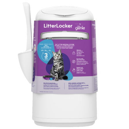 LitterLocker - Litter Locker Genie - søppelbøtte 23 x 23 x 45 cm - Katt - Kattedo & kattetoalett - Toalett-tilbehør & kattespader - ZOO.no