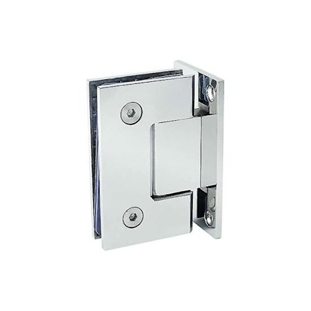 Hengsel i rustfritt stål, rammeløs glassdørhengsel, toveis glassdør dusjromhengsel (4 mm sveiseklemme 90 grader 304 lys)