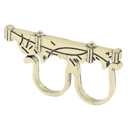 Hip Hop Rock Punk Ringar Herr Två-Finger Ring Gåva till Doctor Strange Fans