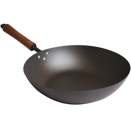 Joyce chen Classic Stir Fry-panne 30 cm, karbonstål' - 'Svart