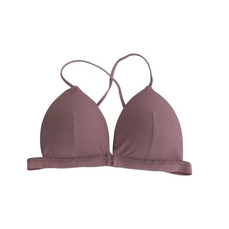 Trådløs BH Åndbar Push Up Bralette Trådet Bomuld Foran