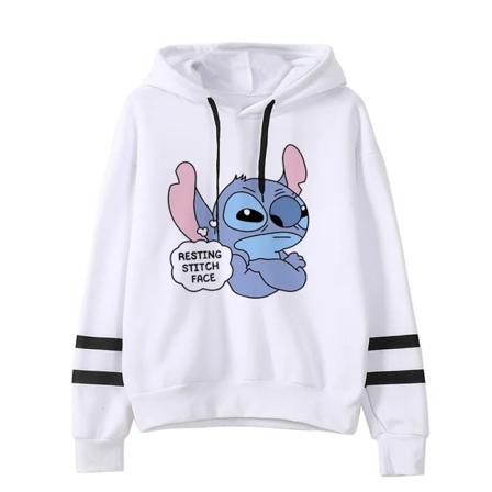 Y2k Cartoon Lilo ja Stitch hauskat hupparit naisille Harajuku söpö Stitch Anime-paita Manga Streetwear Hoody naisille lapsille 59218 59218 XL