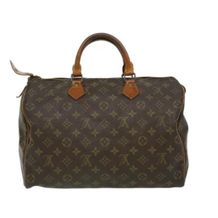 Louis Vuitton Vintage, Pre-owned Speedy 35 Monogram Handbag Bruin, Dames, Maat:ONE Size