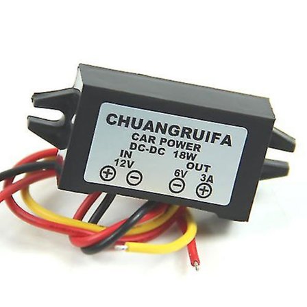 Vedenpitävä muuntaja 12v Step Down To 6v 18w Max 3a Dc/dc Virtalähde Uusi