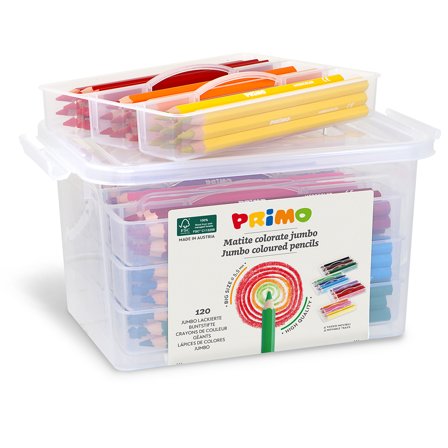 Primo Jumbo Colouring pencils École 120-pack