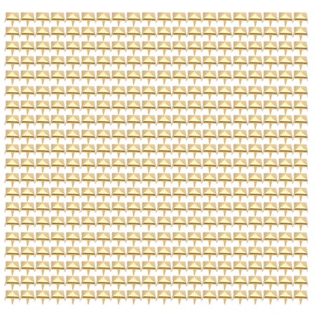 400 Set 4MM-7MM DIY Läderhantverk Guld Fyrkantiga Nitar Dubbar för Väskor Skor Bälten 6mm