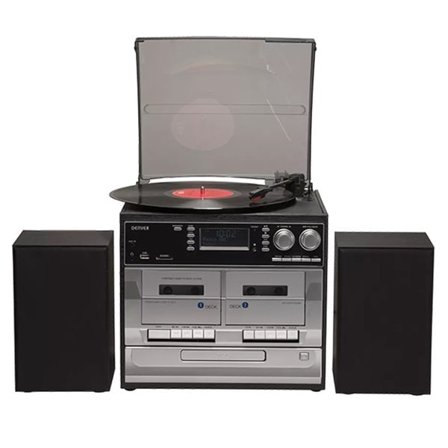 Denver Stereoanlegg med platespiller, kassettspiller, CD-spiller og radio MRD-166