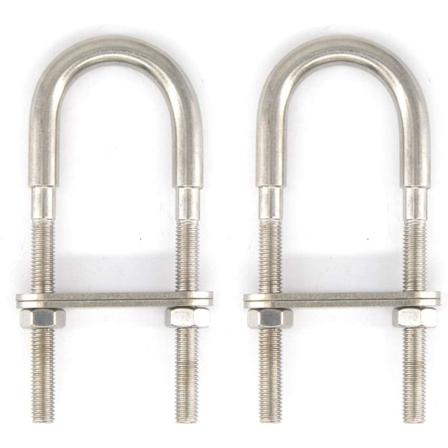 M6x90 304 rustfritt stål U-bolt (2 stk)