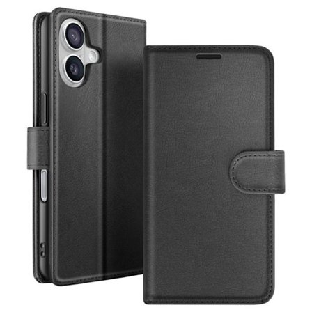 Étui Portefeuille til iPhone 17 med Støttefunktion og Magnetklap Zanaé Sort