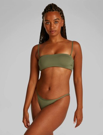 Calvin Klein Cheeky String Bikini - Khaki green - M