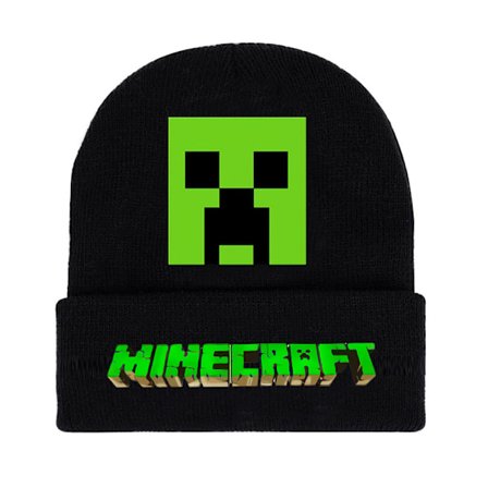 Roblox Printet Vinter Strikket Hue til Børn, Drenge og Piger, Stilfuld Klassisk Varm Rulbar Ski Hue Gave