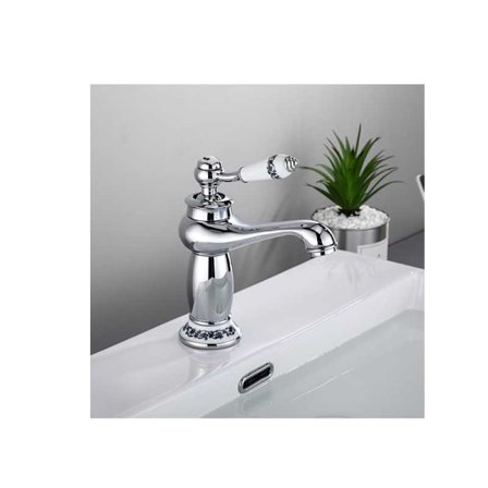 Vask Armatur Varmt og Koldt Retro Badeværelse Toilet Rustik Vask Armatur (Krom)