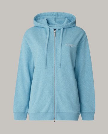Lexington Chloe Zip Hood, Light Blue Melange