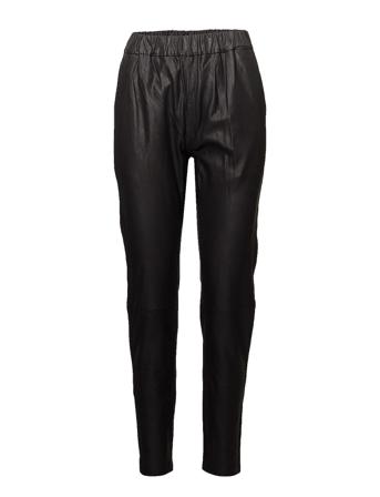 Pant Trousers Leather Leggings/Byxor Svart DEPECHE