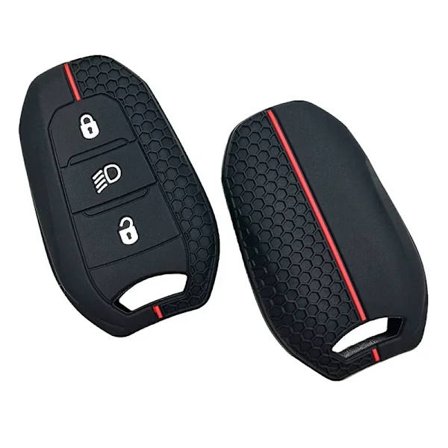 1 stk. silikon bilnøkkeldeksel for Citroen C2 C3 C5 X7 C4 Picasso Berlingo for Peugeot 208 308 408 508 3008 4008 5008 Smart Key