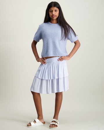 Creamie Skirt Crepe Beige Kjolar Tjej - Kids Brand Store